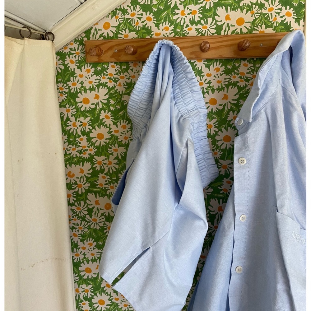 NWT Djerf Avenue Breezy Shorts in blue - Picture 7 of 12